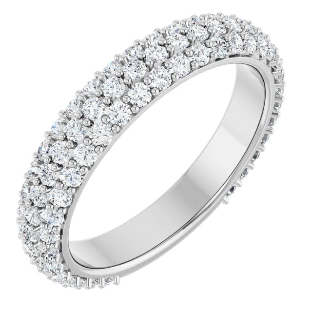 14kwg Diamond Anniversary Band