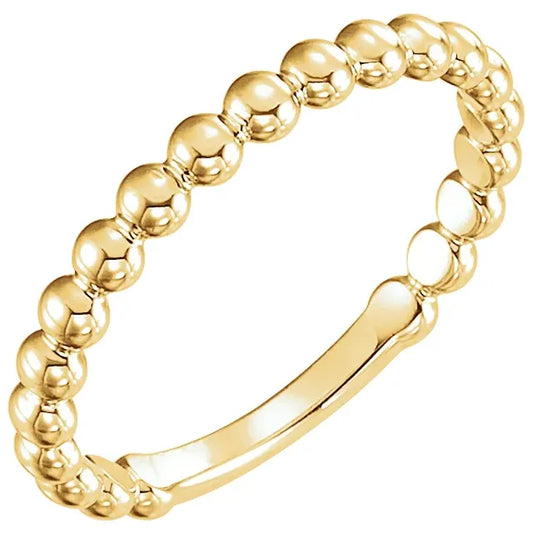14k Dot Stacking Ring