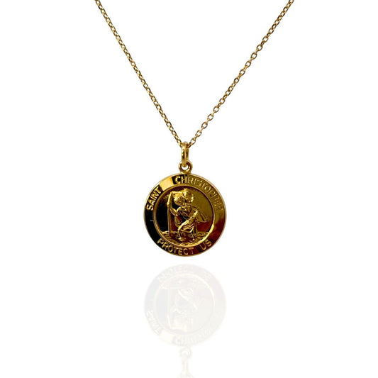 14K Saint Christopher Necklace
