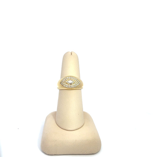 Diamond Marquise and Pave set Dome Ring