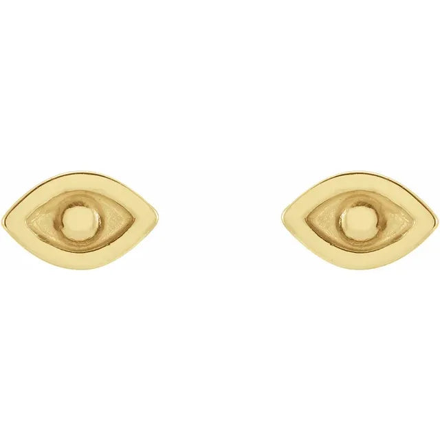 14k Evil Eye Studs