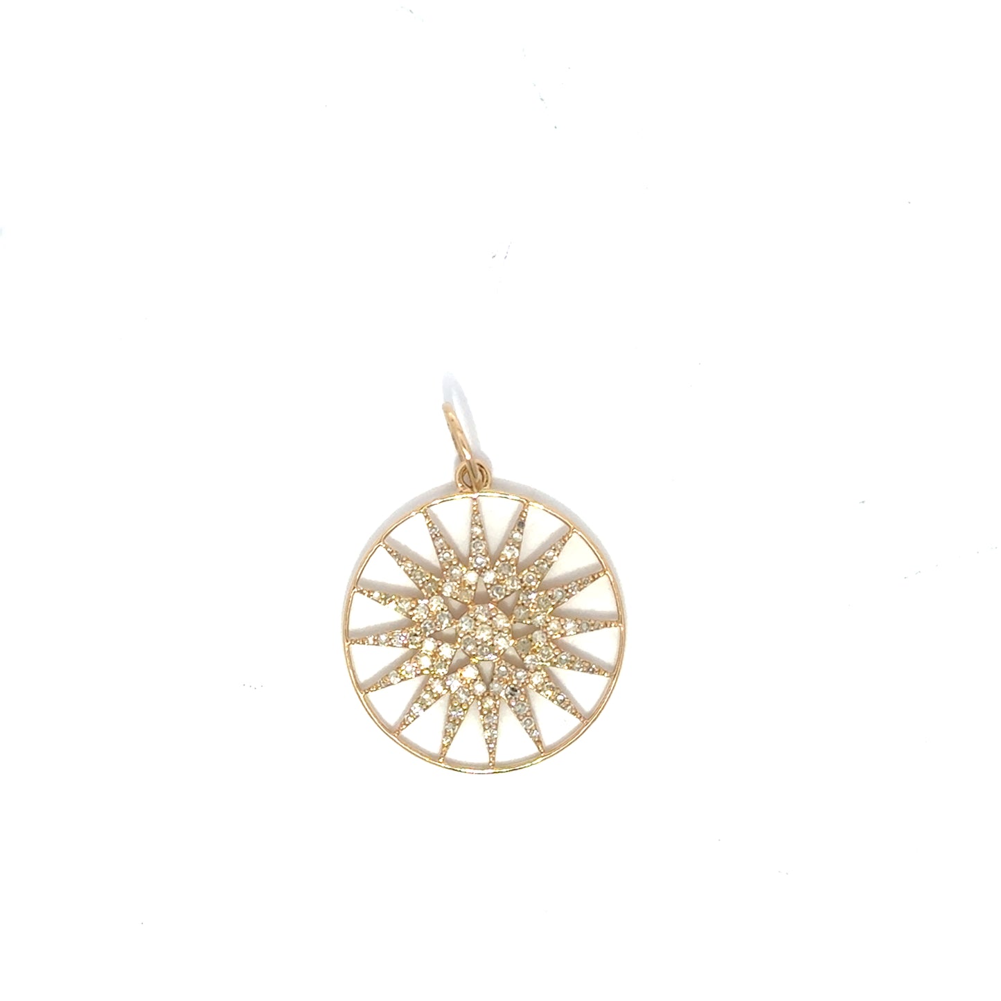 Diamond Open Sunbeam Charm
