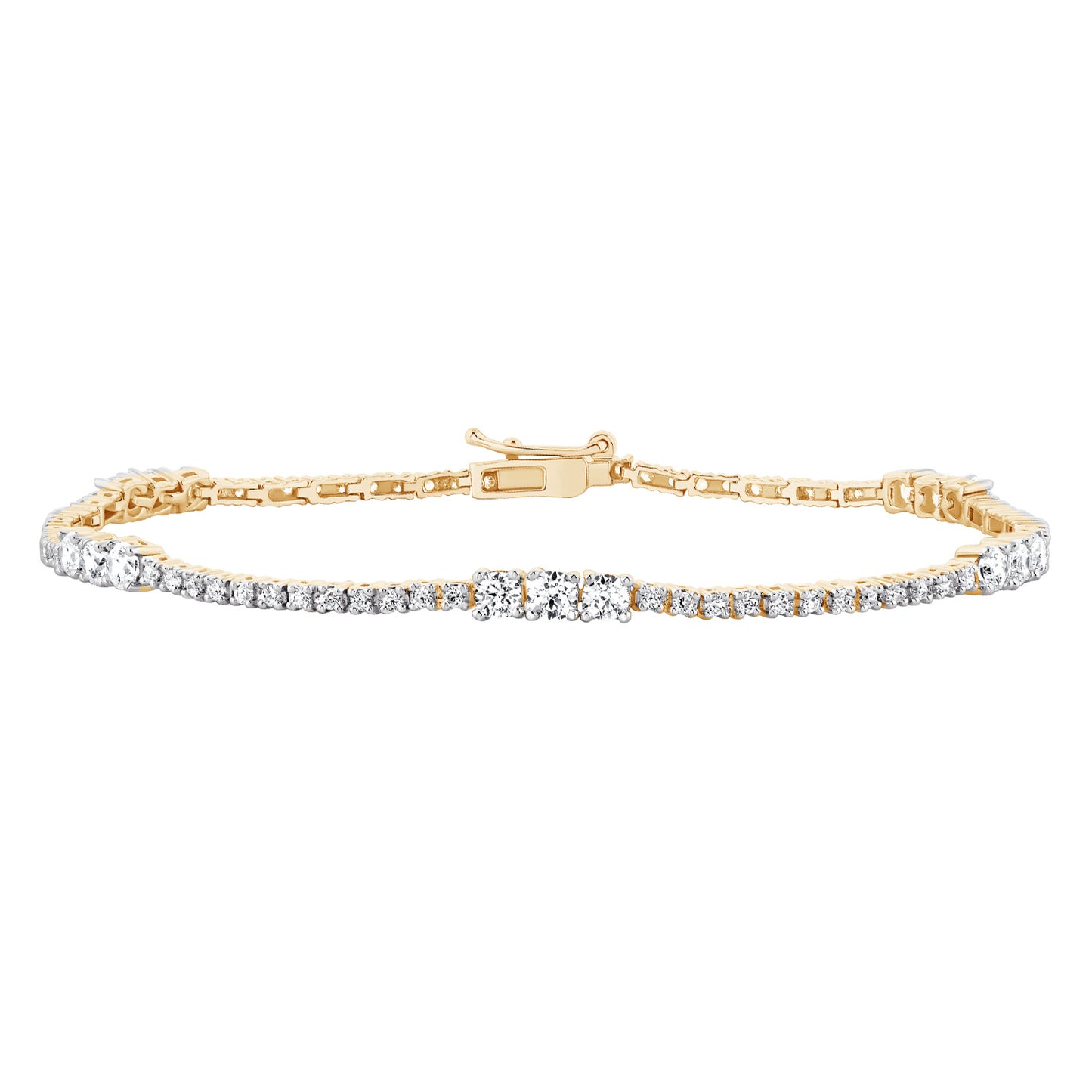 14k Goddess Diamond Bracelet
