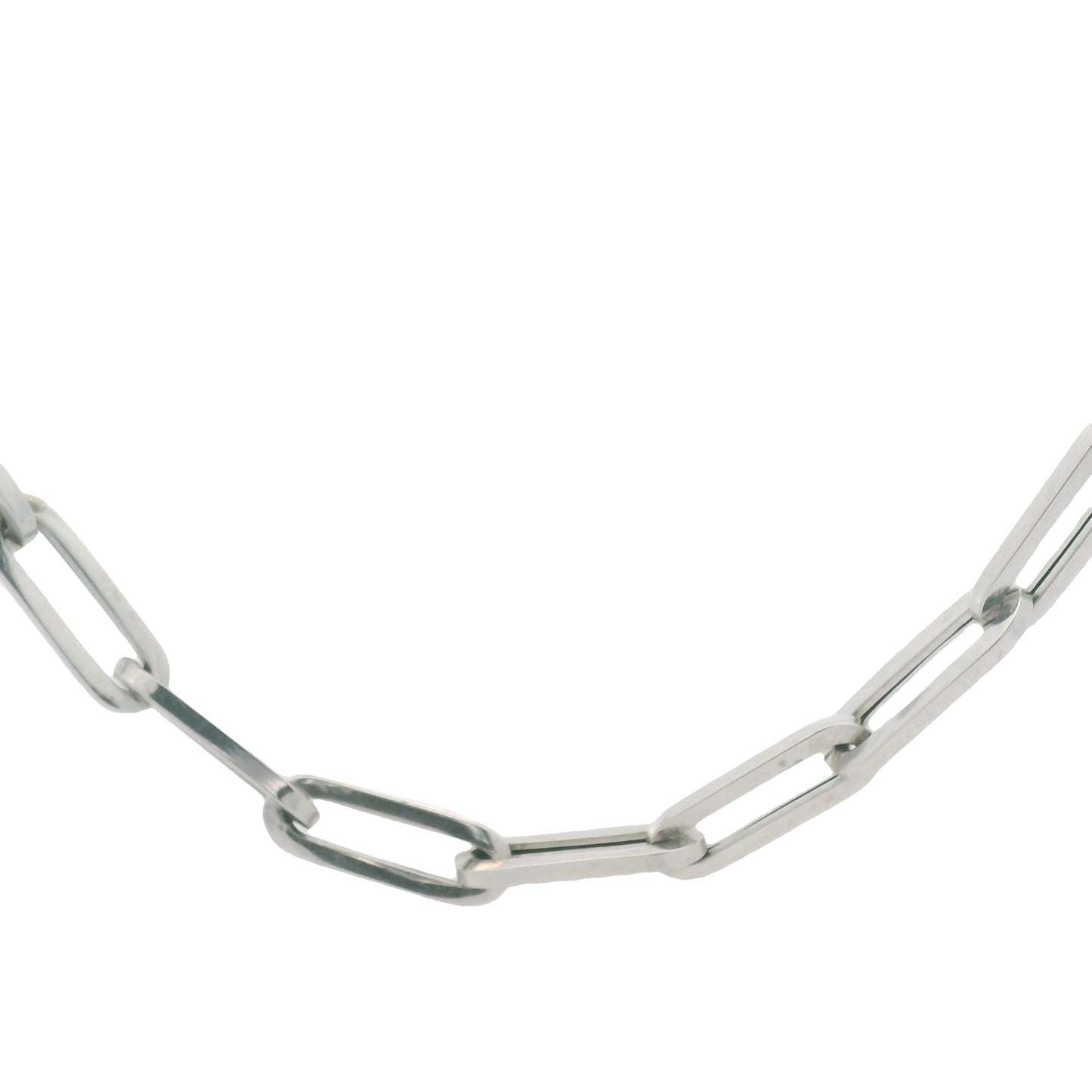 14kwg Flat Draw Chain Necklace