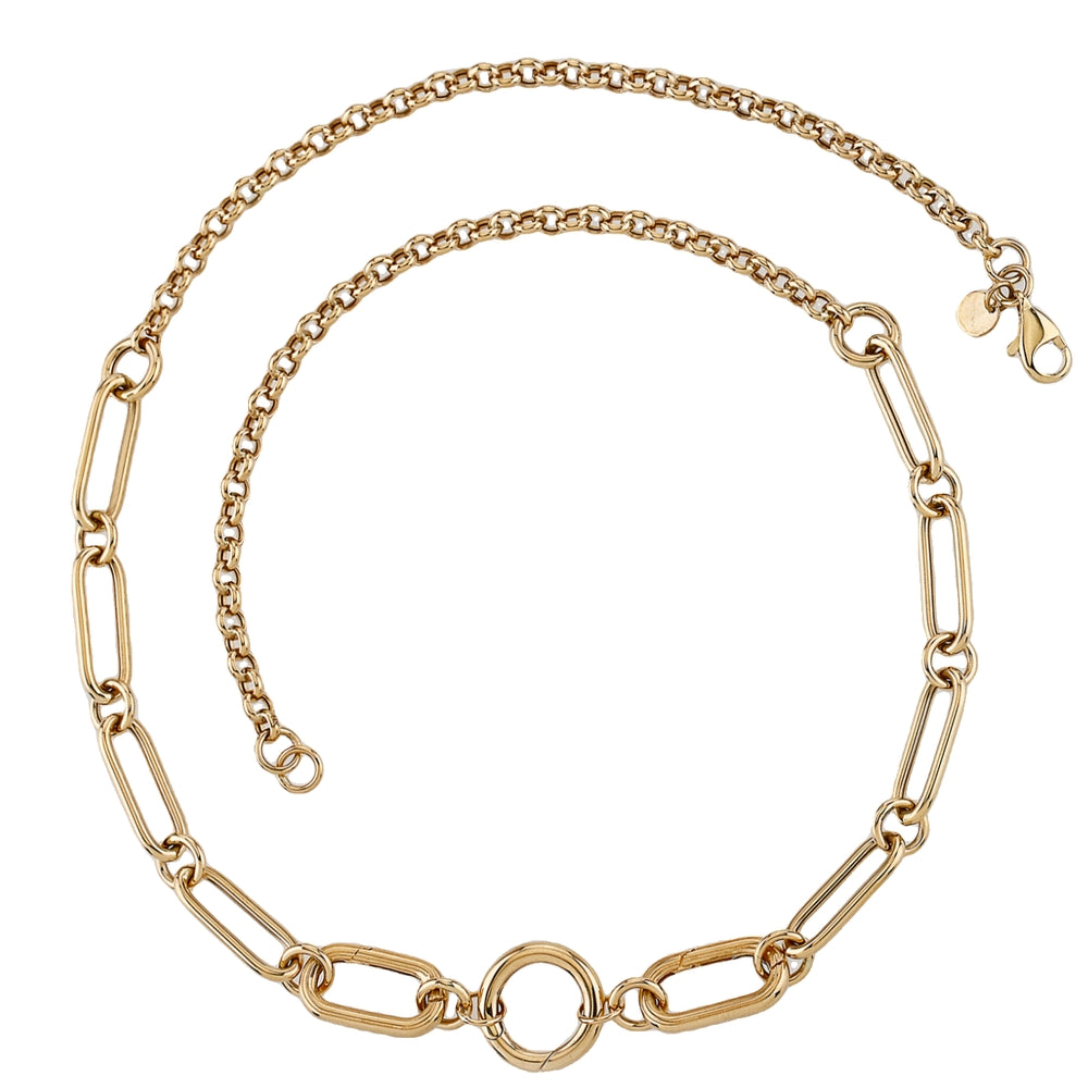 14k Link Charm Necklace