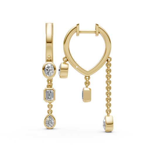 Diamond Drop Huggies