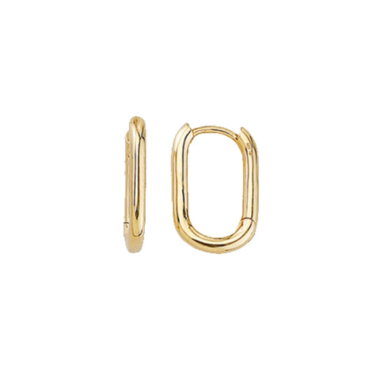 14k Oval Huggies