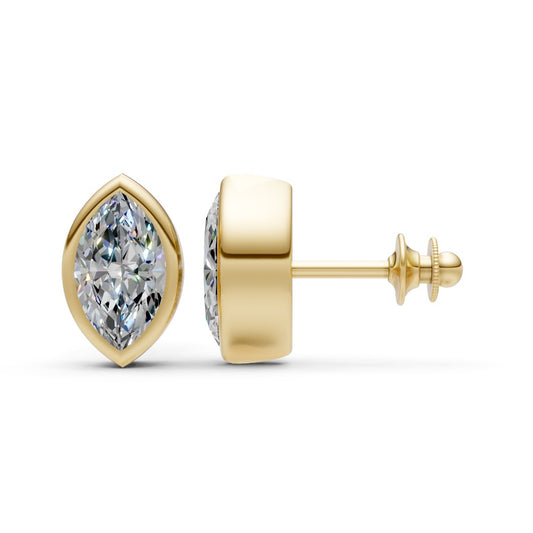 Marquise Diamond Stud Earrings