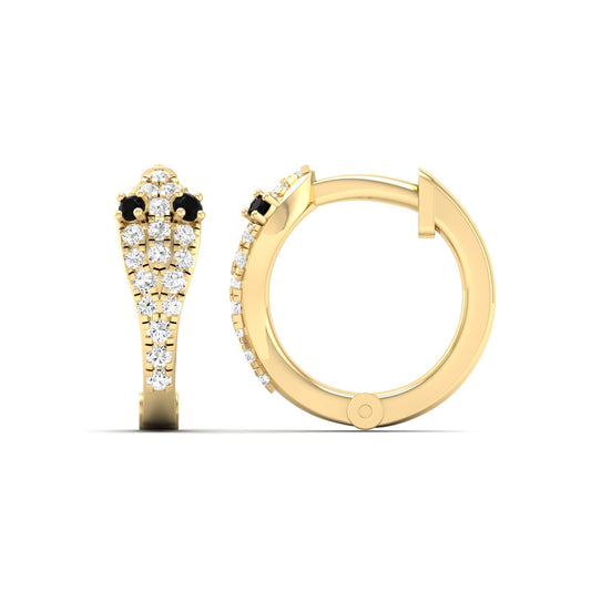 Snake Diamond Huggies