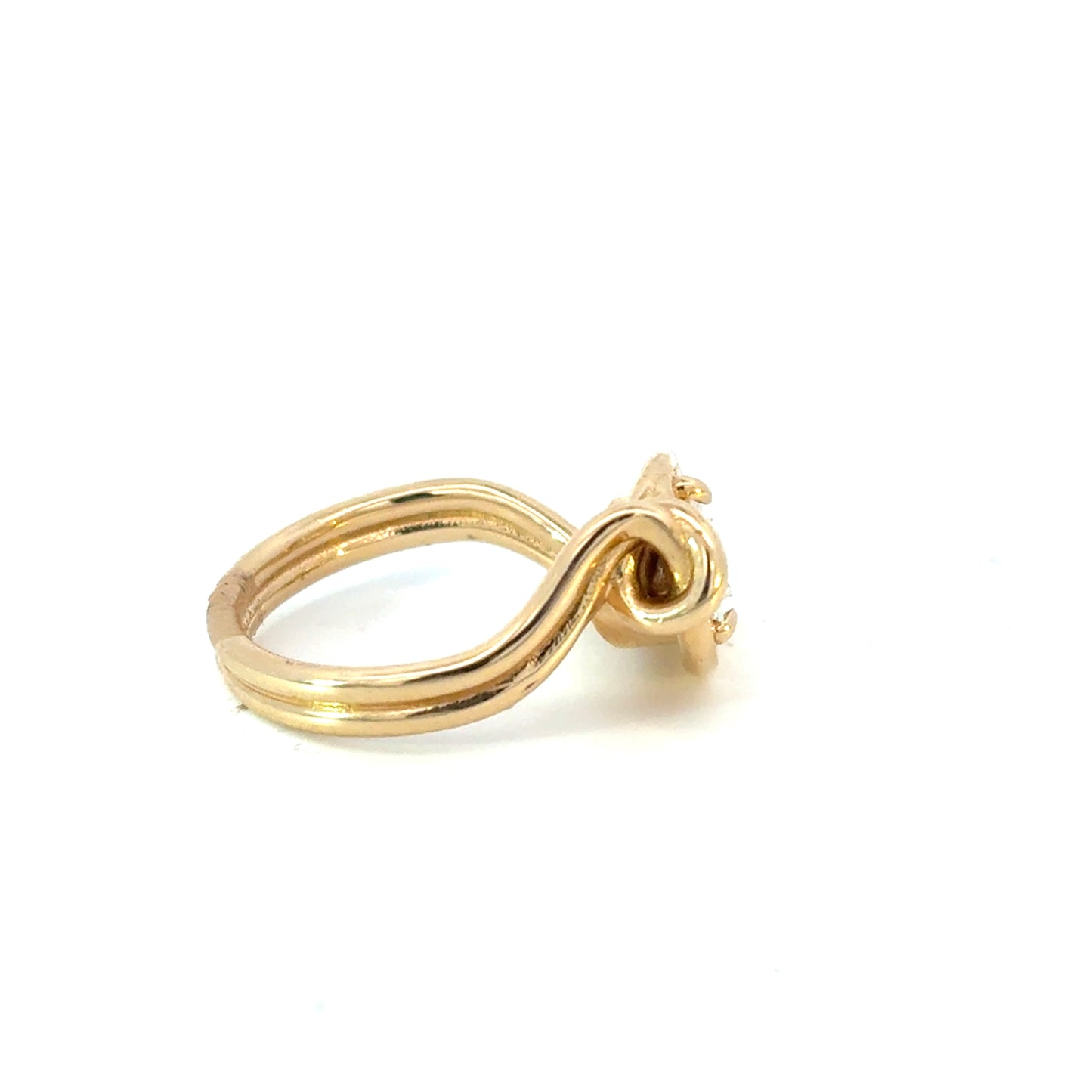 14k 2.2ct Pear Wrapped Ring
