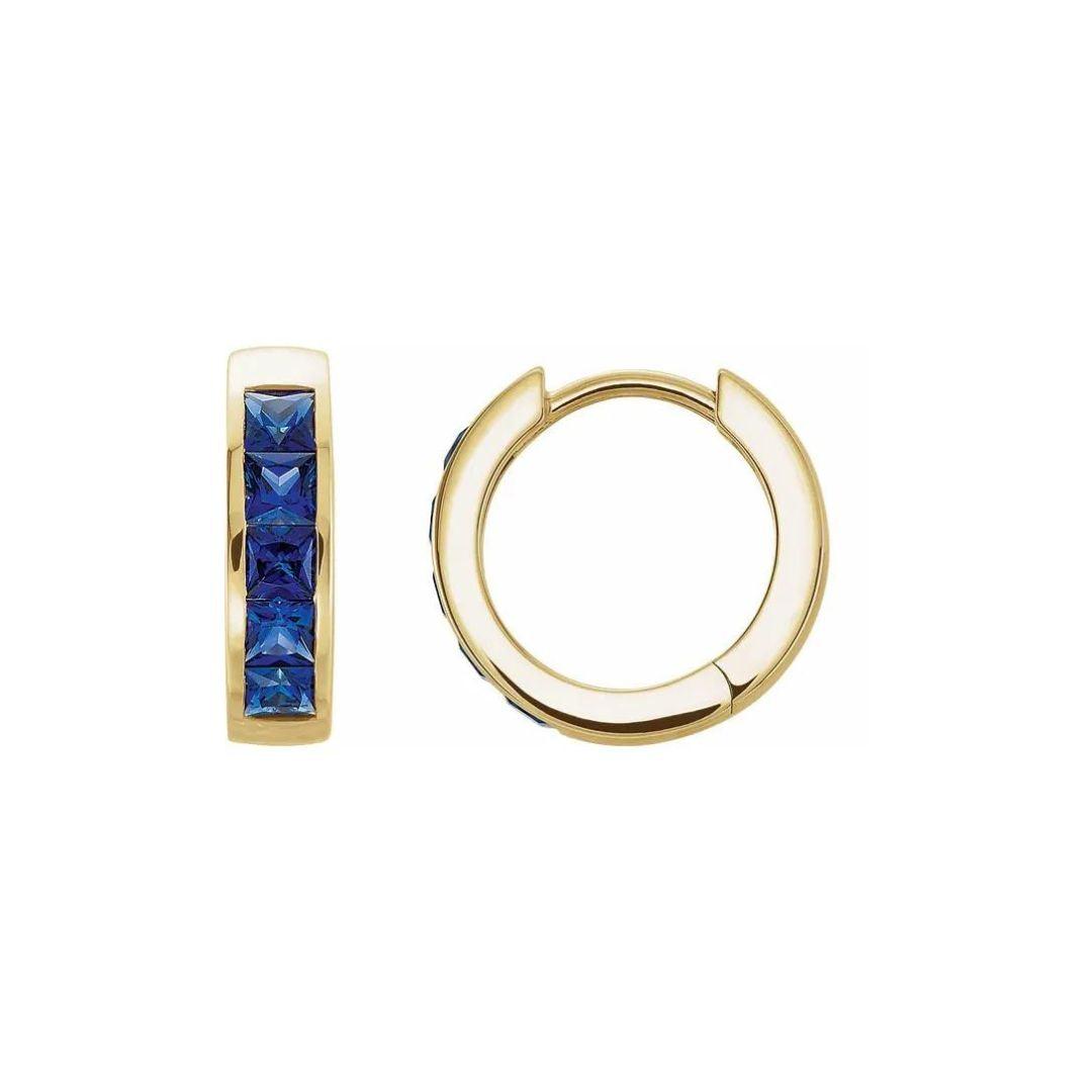Sapphire Huggie - Nashelle