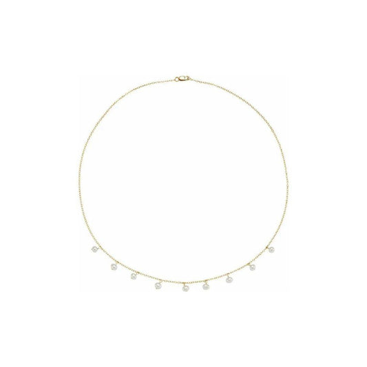 White Freshwater Pearl Necklace - Nashelle