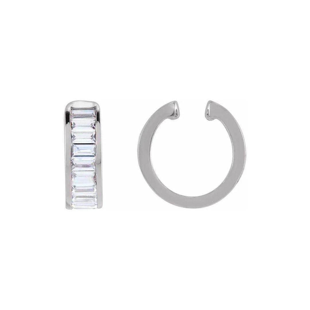 Baguette Diamond Ear Cuff - Nashelle