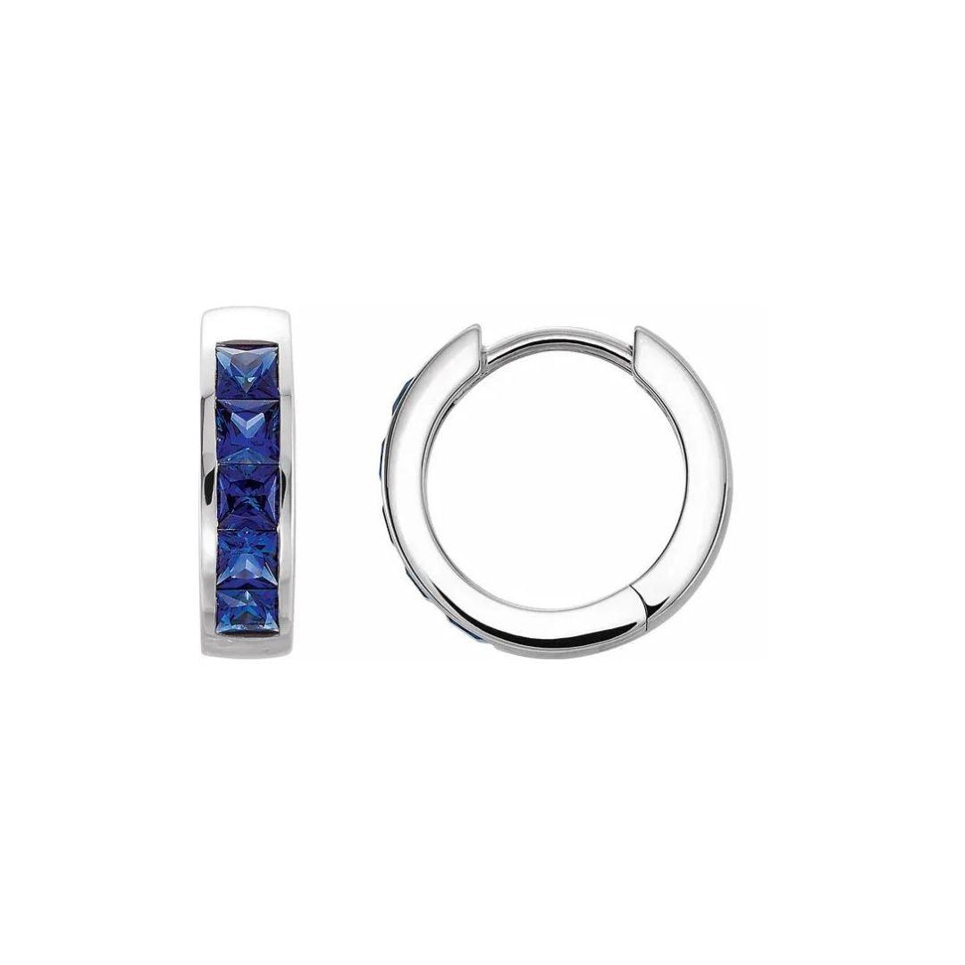 Sapphire Huggie - Nashelle