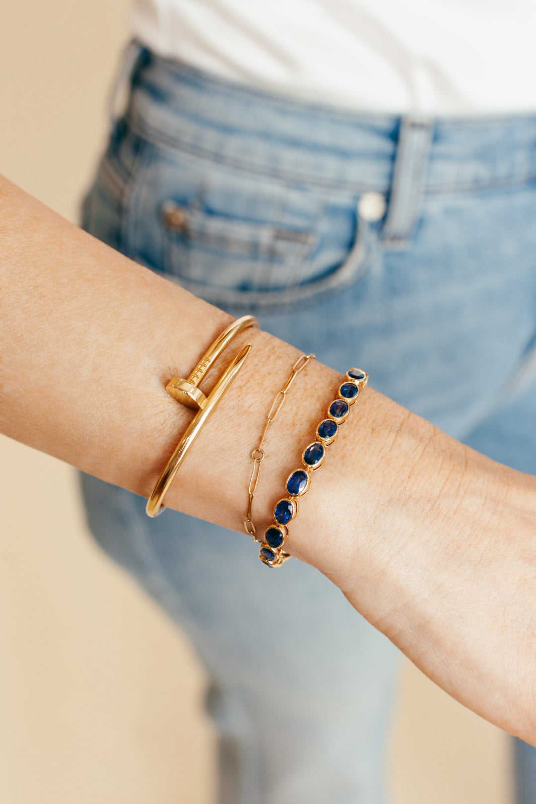 Kyanite Bezel Tennis Bracelet