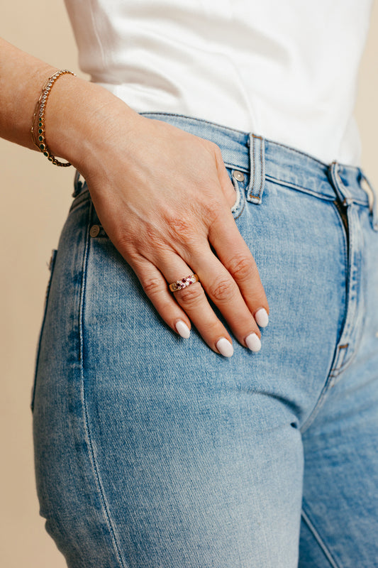 Diamond, Ruby and Sapphire Band