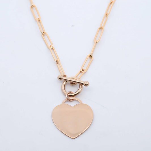 Heart Toggle Chain - Nashelle