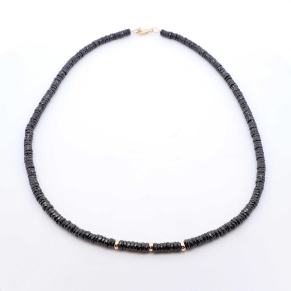 Black Onyx & Gold Necklace - Nashelle