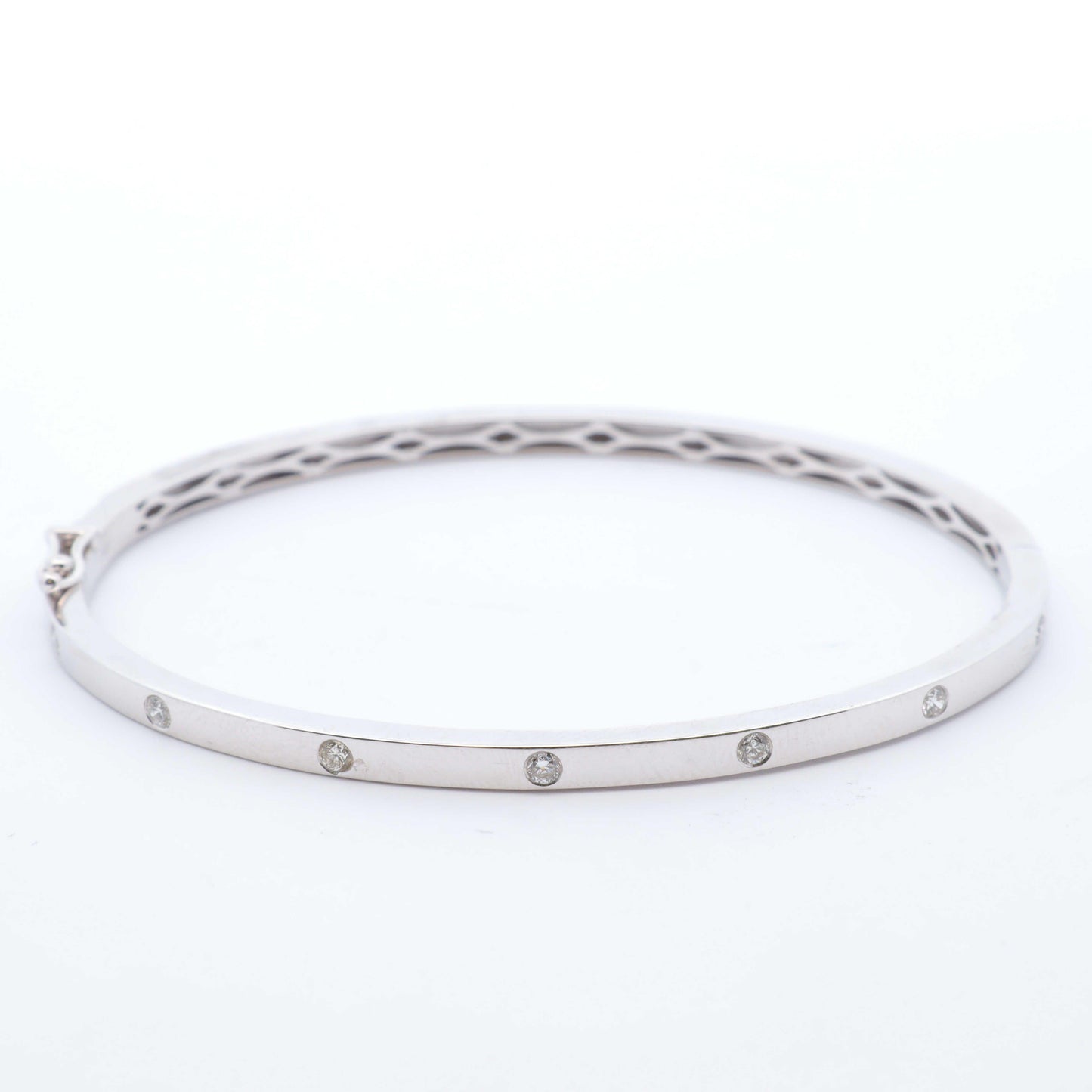 Diamond Inlay Bangle - Nashelle