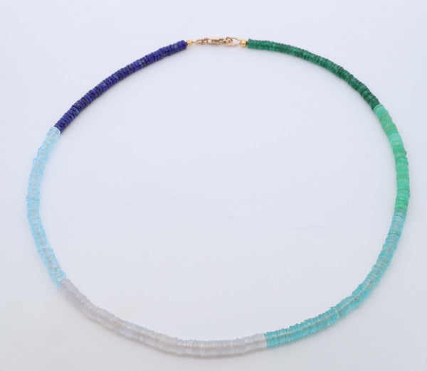 Multi Color Ombre Necklace - Nashelle