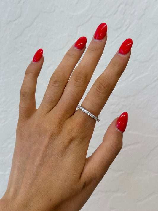 14K Diamond Eternity Band