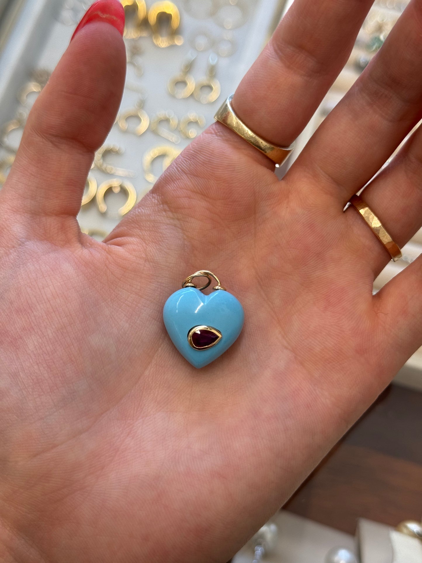 Blue Bubble Heart