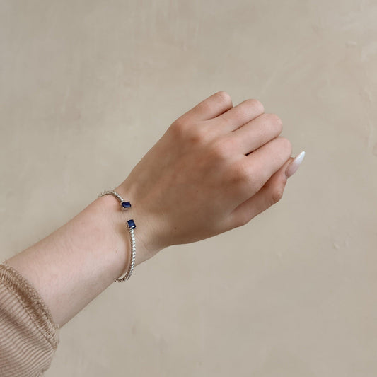 Sapphire Flex Bangle - Nashelle