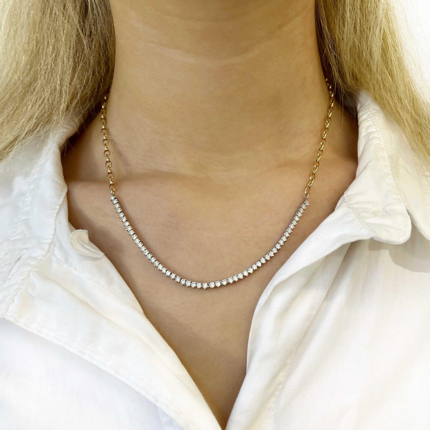 Tennis Link Necklace - Nashelle