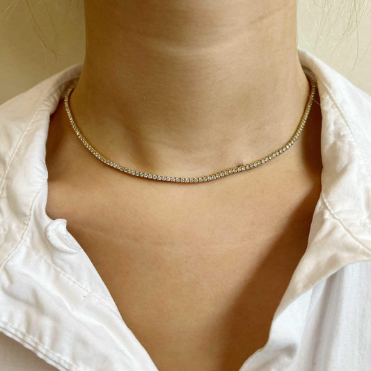 Diamond Tennis Necklace - Nashelle