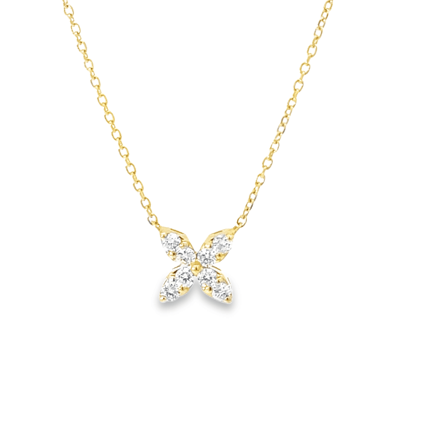 Diamond Flower Necklace