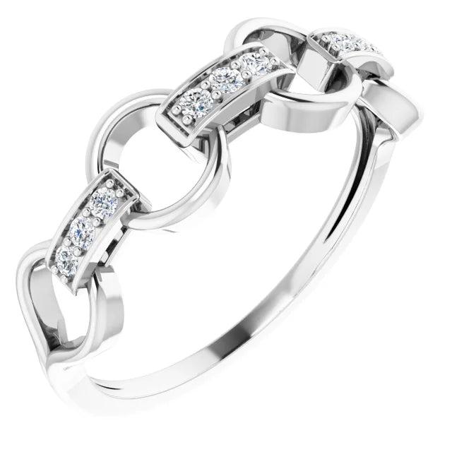 Diamond Link Ring