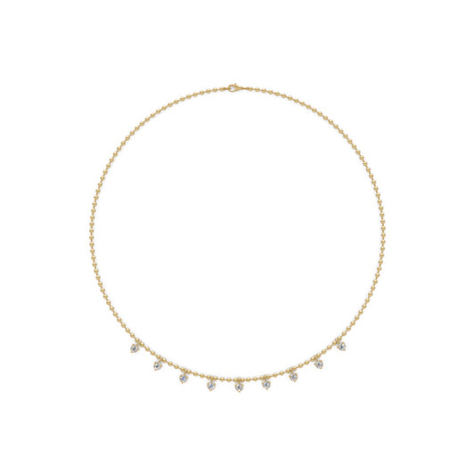 14k Snow Fall Diamond Necklace