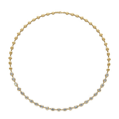 14k Stepping Stone Diamond Necklace