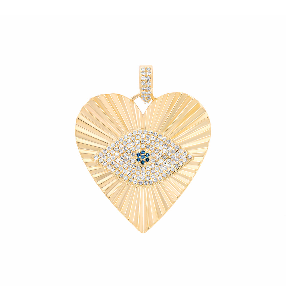 14k Inner Eye Diamond Pendant