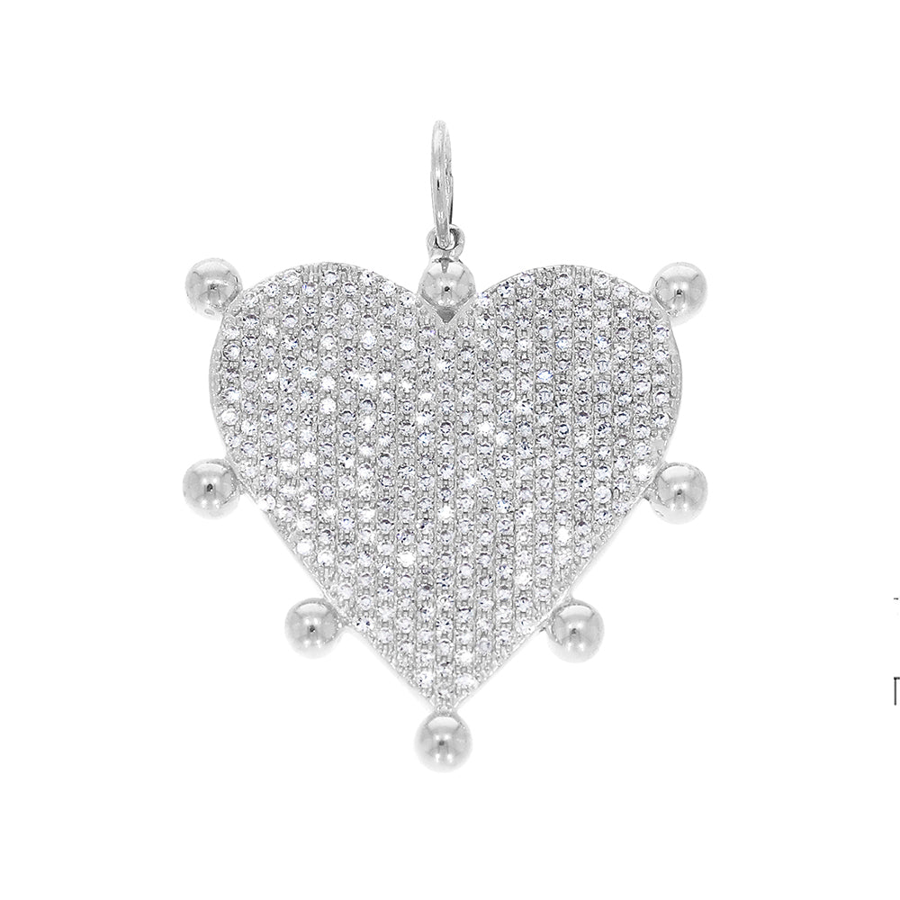 Diamond Studded Heart Pendant