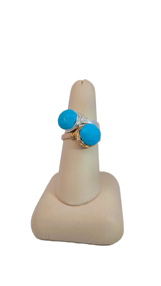 Turquoise Wire Wrapped Ring
