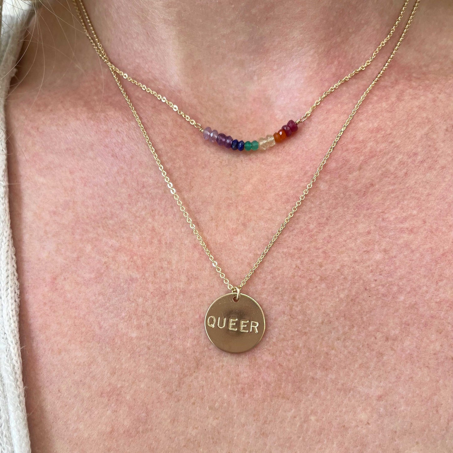 Rainbow Gem Necklace - Nashelle