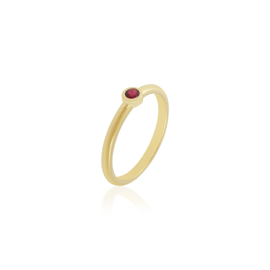 14k Ruby Stacking Ring