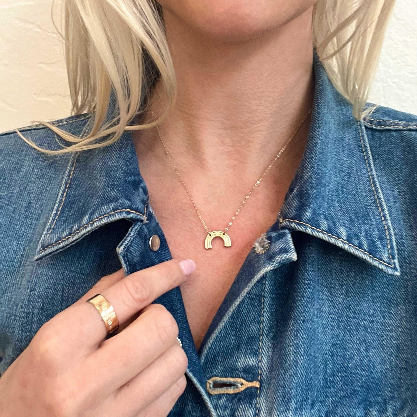 Split Chain Rainbow Necklace - Nashelle