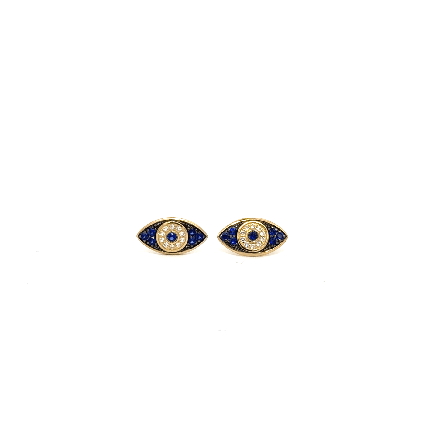 Sapphire Evil Eye Studs