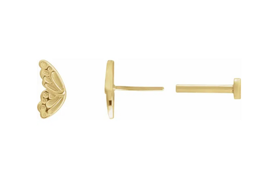 Butterfly Flat back studs