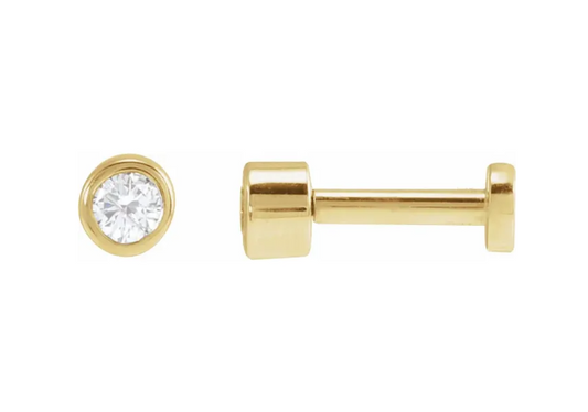 Diamond Flat Back Studs