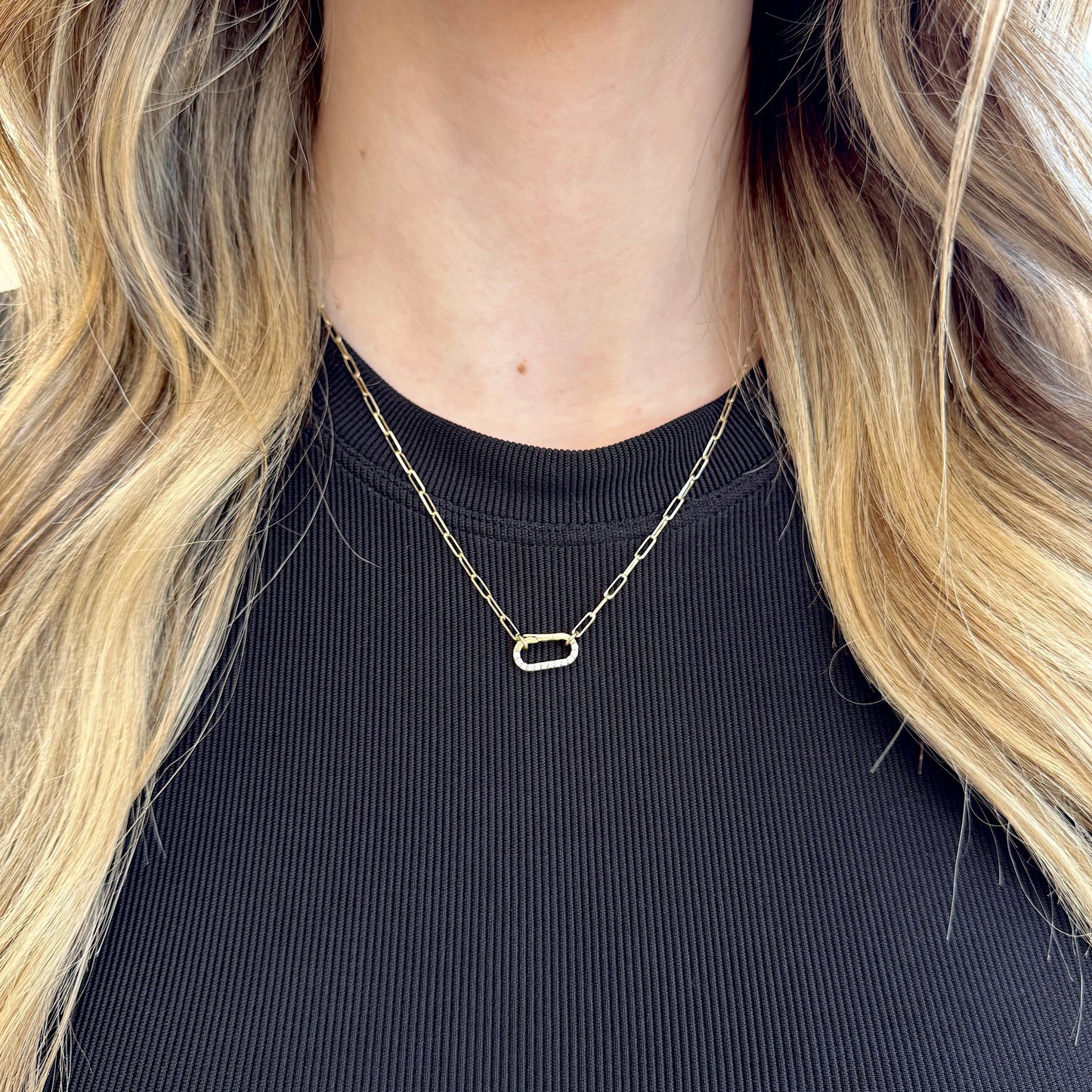 Unity with Diamond Oval Charm Bail