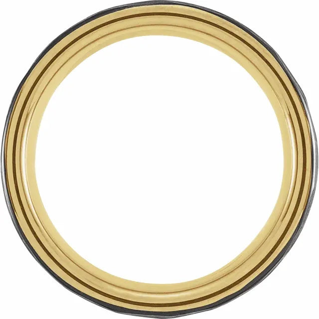 Tungsten 18k Offset Band