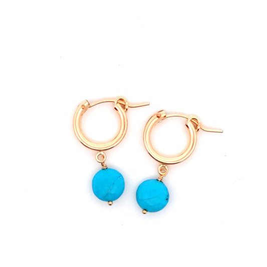 Turquoise Lucia Hoops