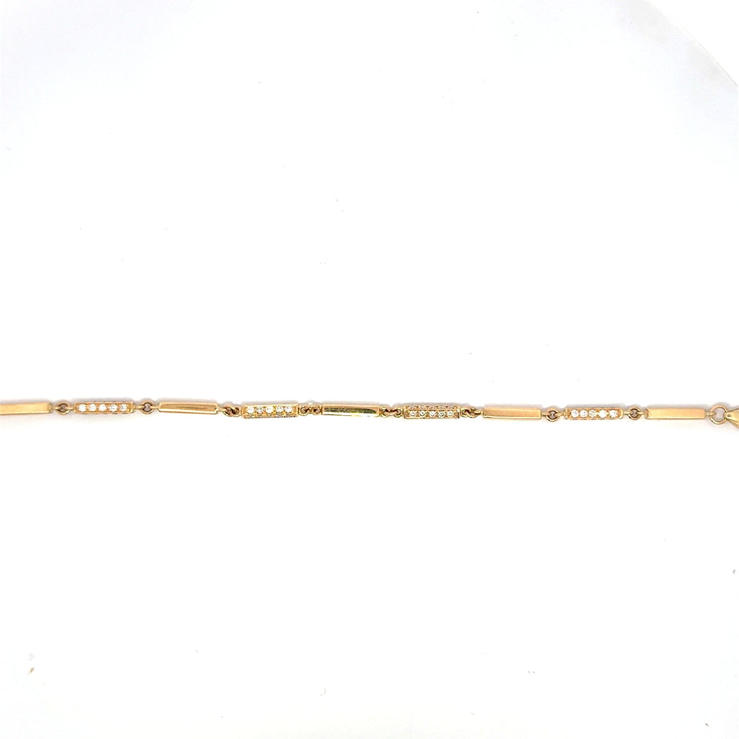 Bar and Link Diamond Bracelet