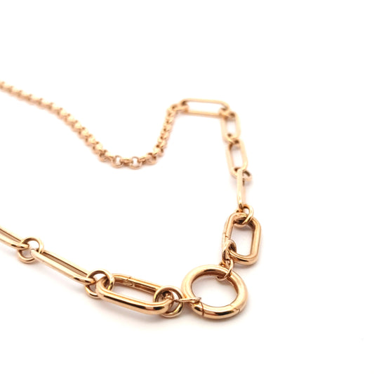 Flat Draw and Rolo Chain with Oval and Circle Carabiners