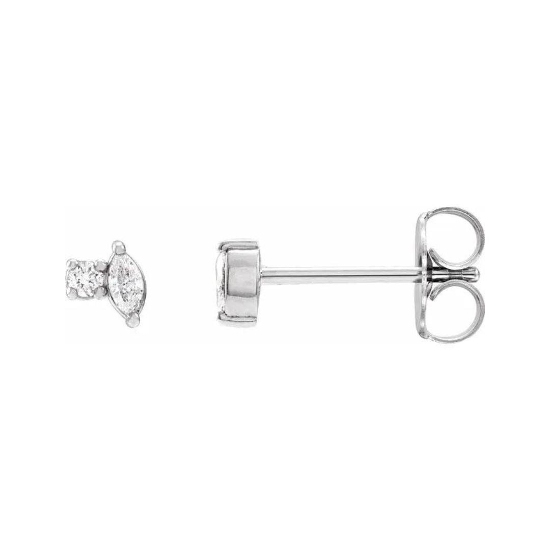 Tiny Cluster Diamond Studs - Nashelle