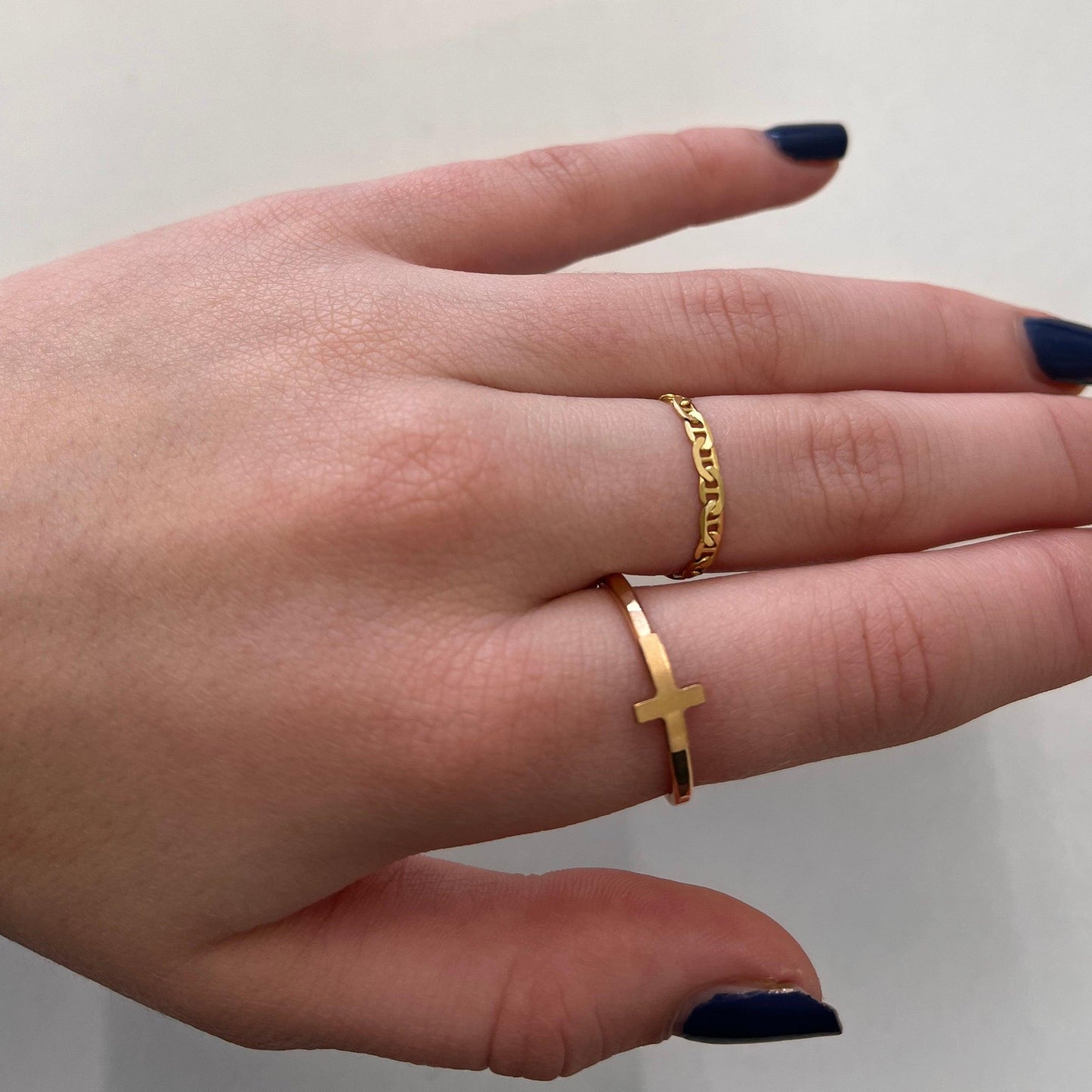 Cross Charm Ring - Nashelle