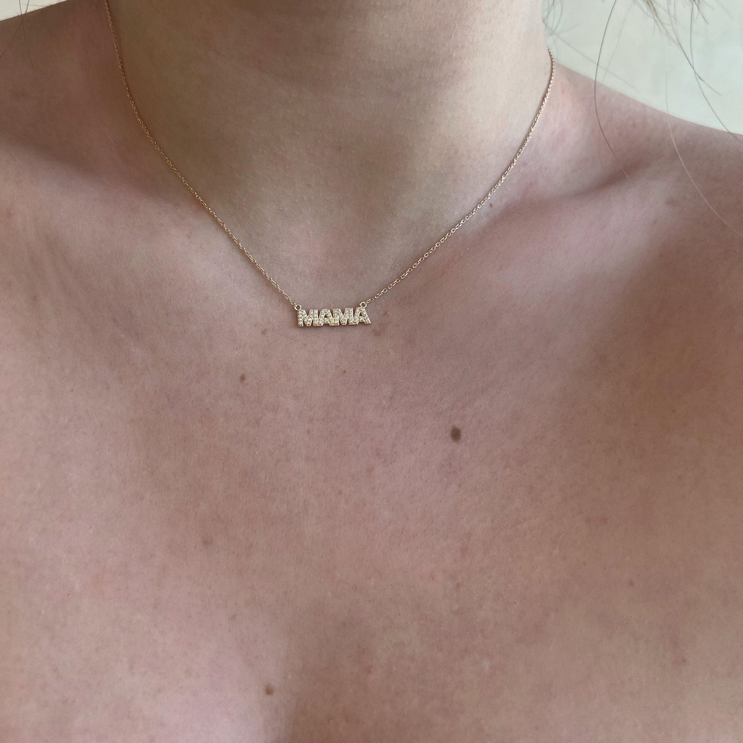 Diamond MAMA Necklace - Nashelle